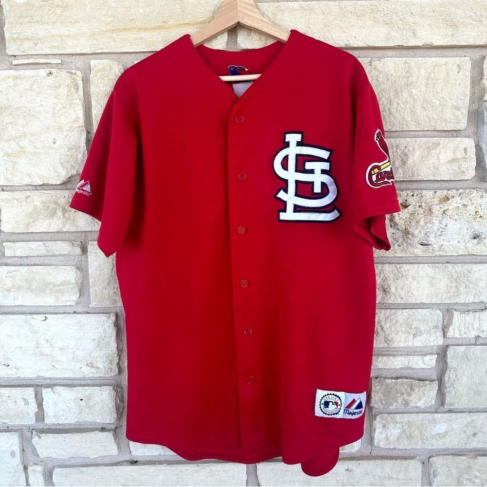 Vintage 90s St Louis Cardinals Jim Edmonds #15 Authentic Majestic MLB Jersey Med